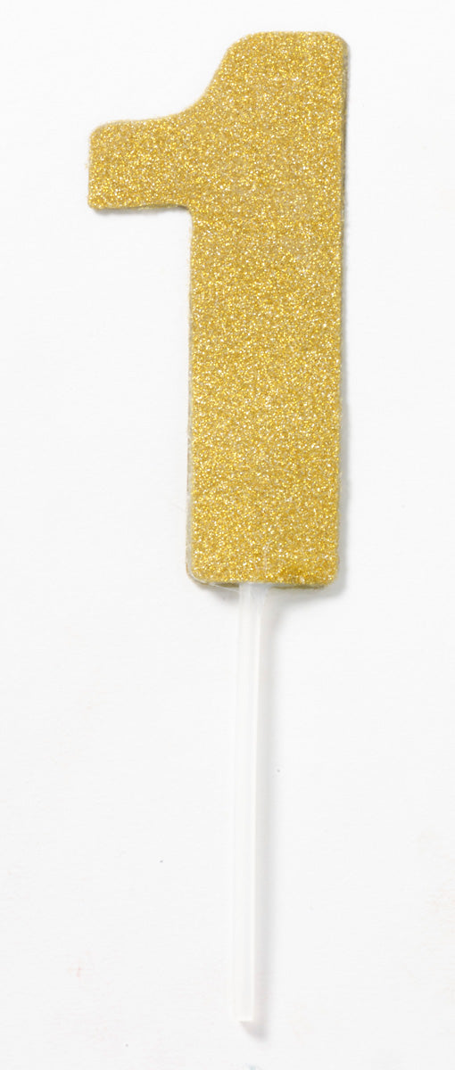 Diamond Glitter Cake Topper - Gold 1