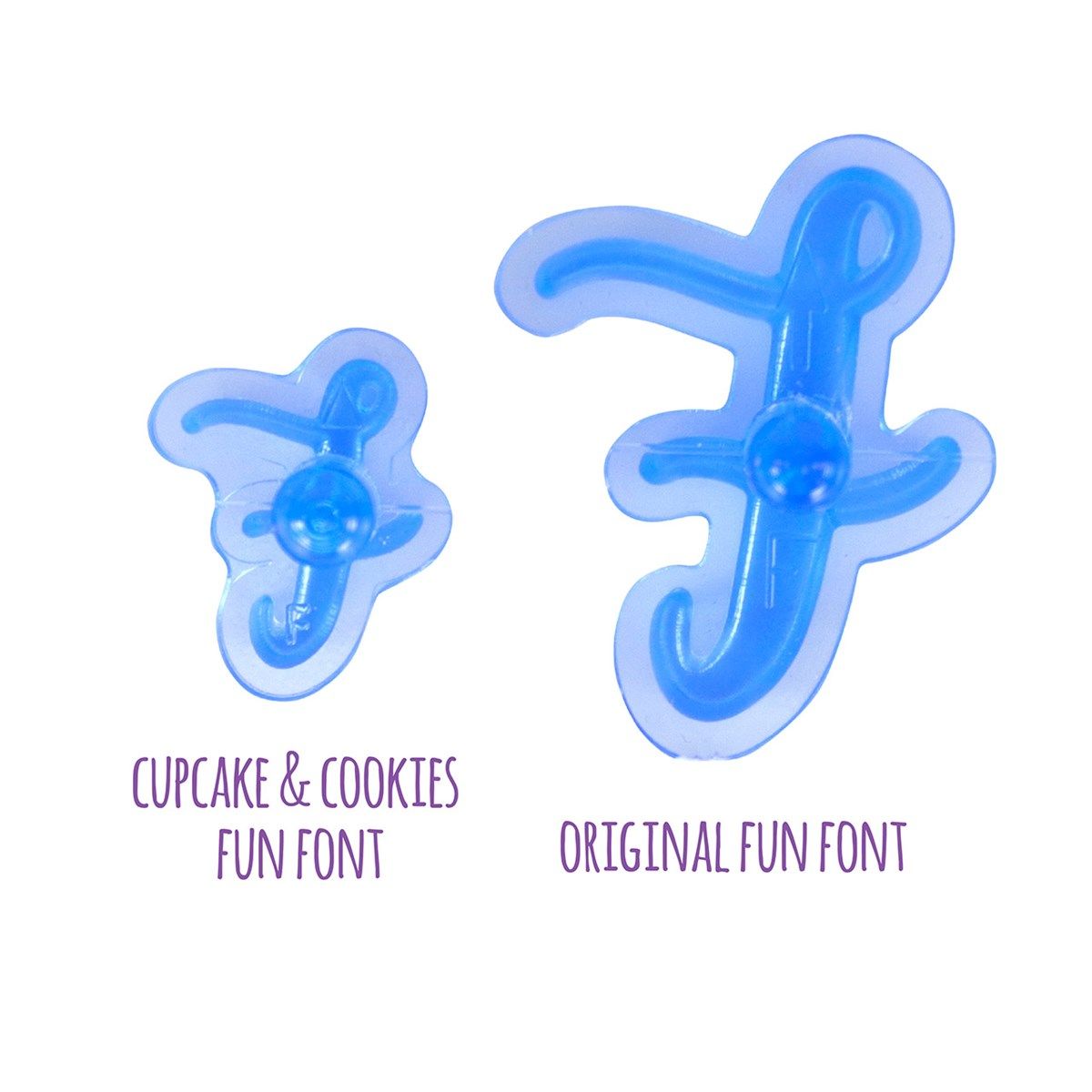 PME Fun Fonts Cupcake & Cookie Alphabet 66 pcs
