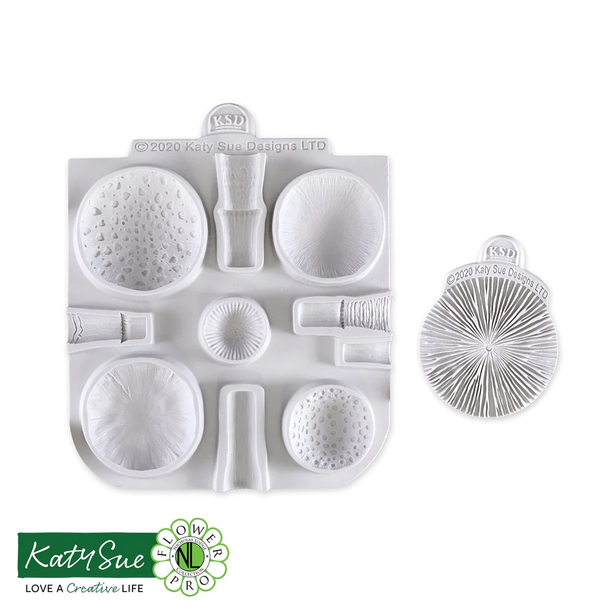 GOWA Large Button Mushroom Silicone Mold by WSA