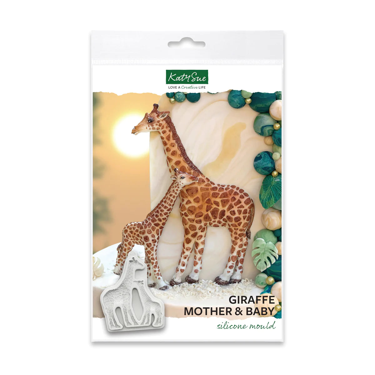 Giraffe Mother & Baby Mold Katy Sue
