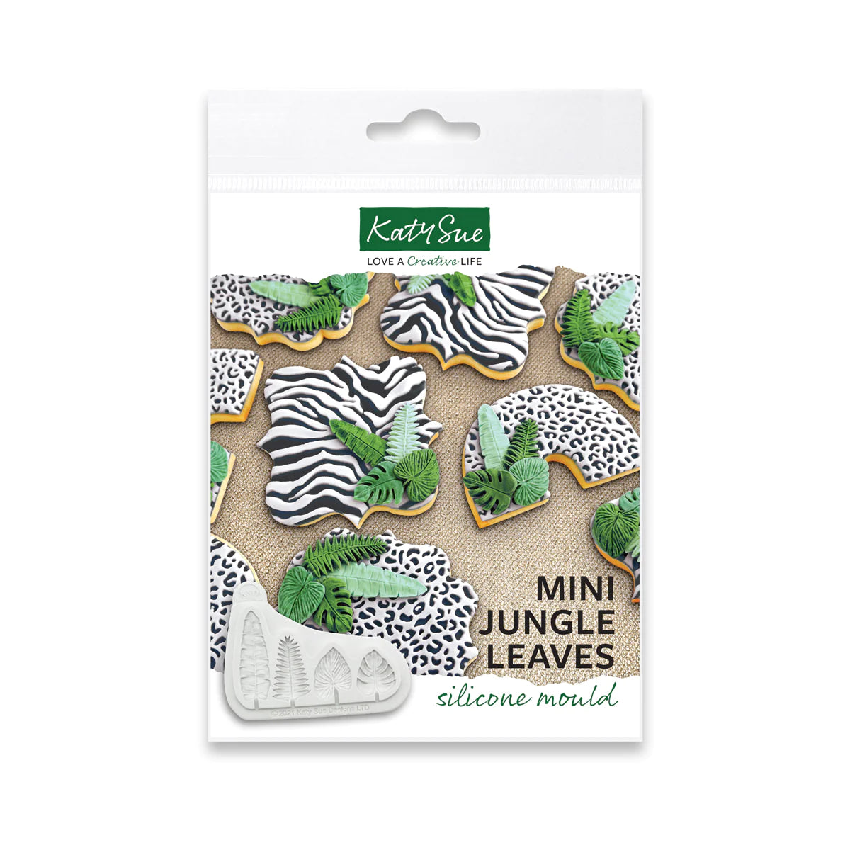 Mini Jungle Leaves Katy Sue Silicone Mold