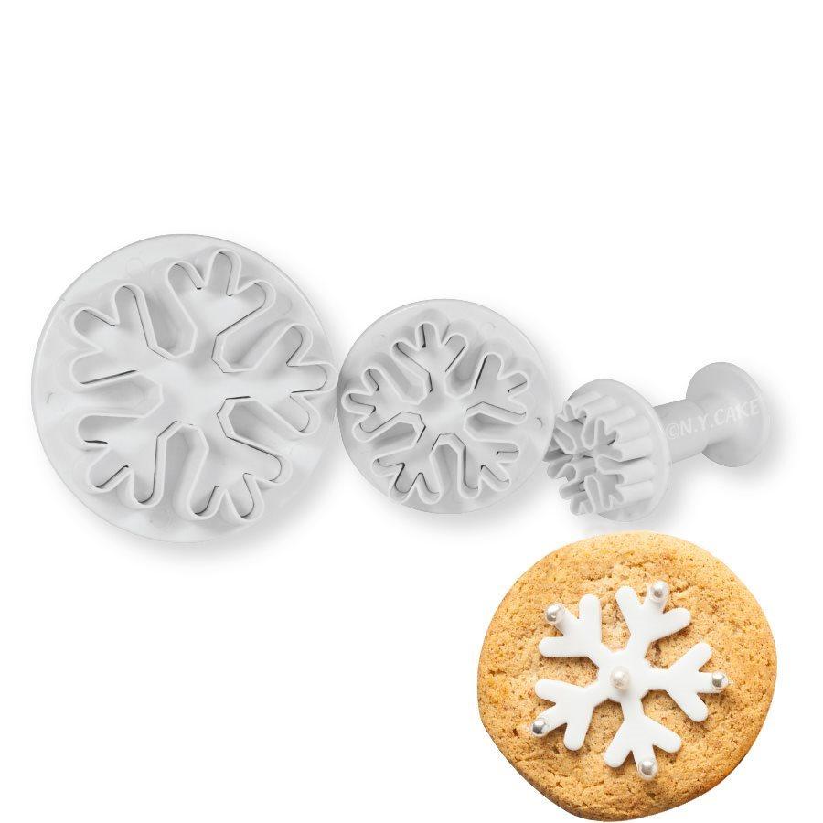 Special Snowflake Plunger Cutter Set NY Cake Fondant Cutter - Bake Supply Plus