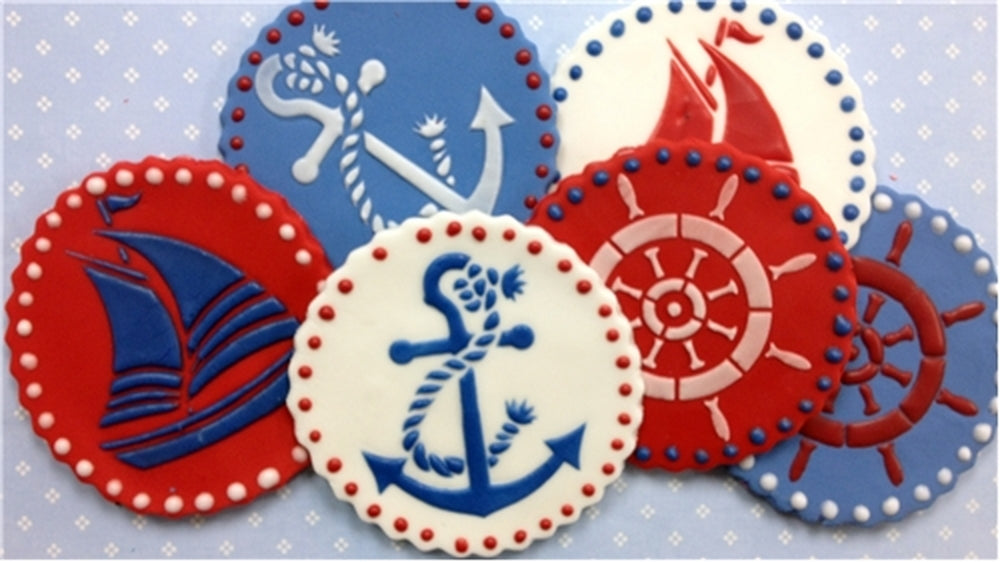 Cookie Stencil- Sailors Delight Set - Designer Stencils