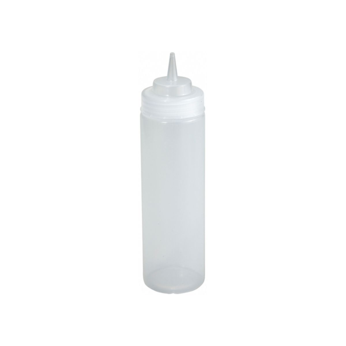 Winco 16oz Wide-Mouth Squeeze Bottle, Clear
