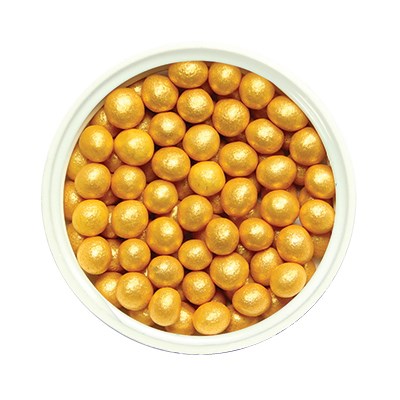 PME Sugar Pearls, Gold, 4 mm, 100 G