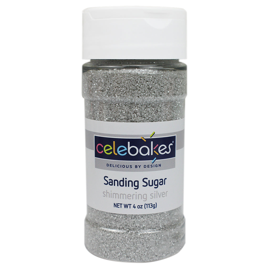 CK Sanding Sugar Shimmering Silver 4 oz CK Products Sprinkles - Bake Supply Plus