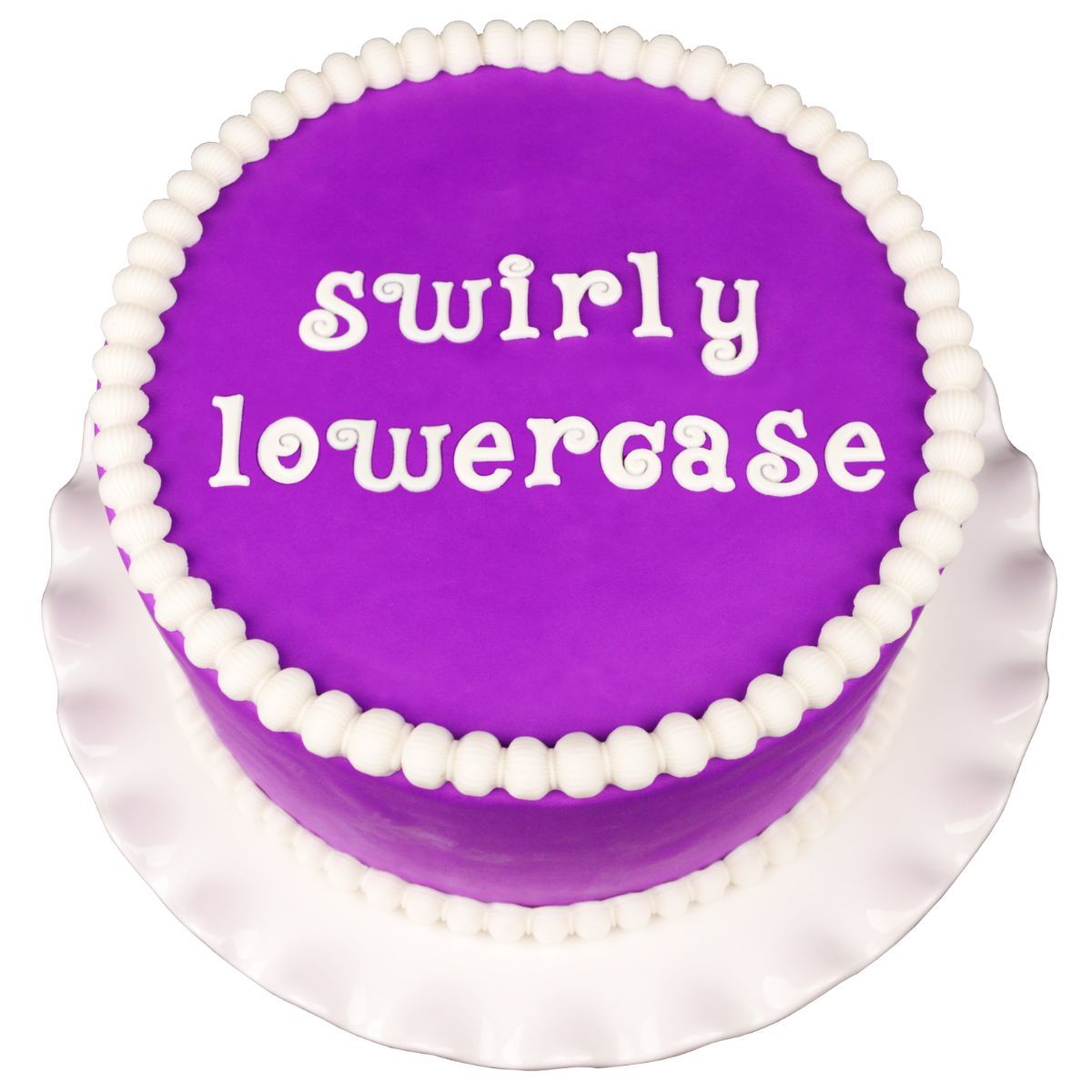 Swirly Lowercase Flexabet™ Mold - Bake Supply Plus