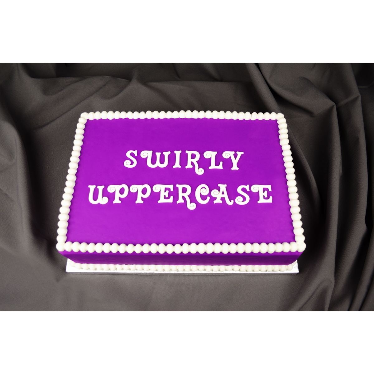 Swirly Uppercase Flexabet™ Mold - Bake Supply Plus