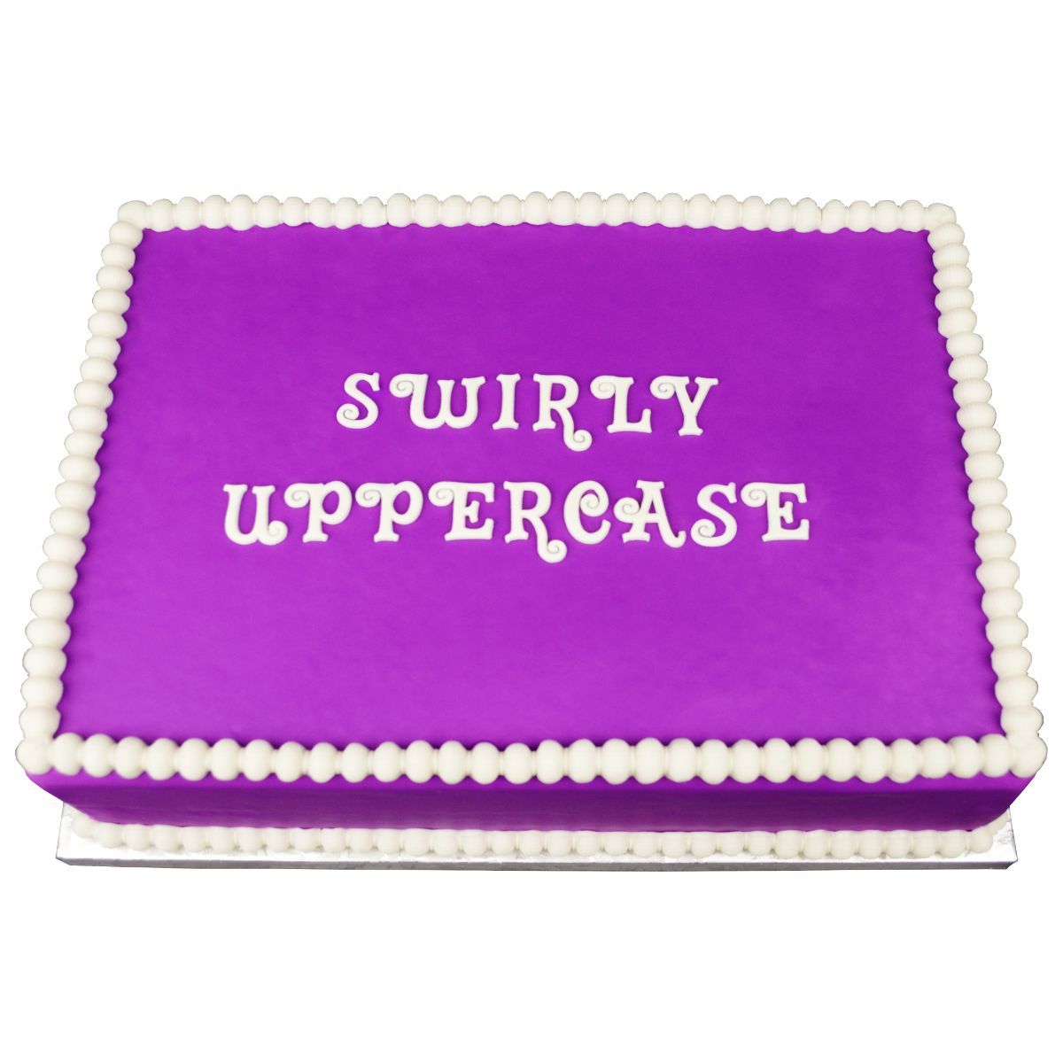 Swirly Uppercase Flexabet™ Mold - Bake Supply Plus