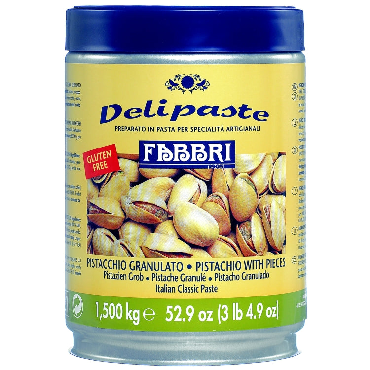 Fabbri Pistachio with Pieces Delipaste/Compound - Bake Supply Plus