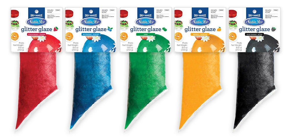 Satin Ice Glitter Glaze — All Colors Satin Ice Glaze - Bake Supply Plus